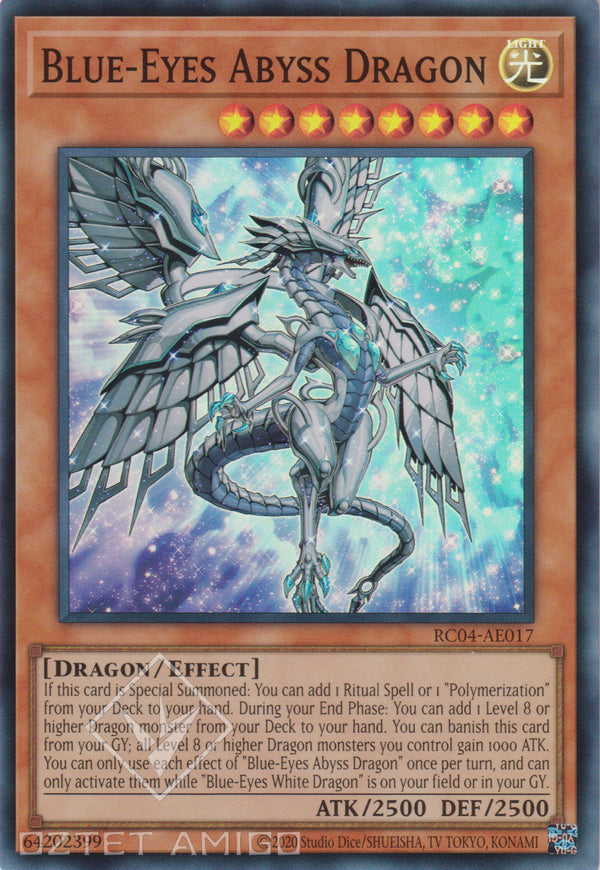 [遊戲王亞英版] 深淵之青眼龍 / 深淵の青眼龍 / Blue-Eyes Abyss Dragon-Trading Card Game-TCG-Oztet Amigo