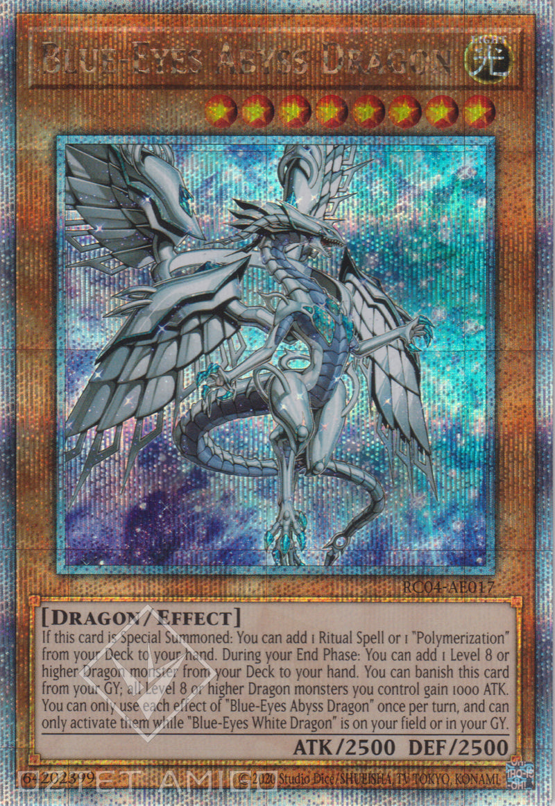 [遊戲王亞英版] 深淵之青眼龍 / 深淵の青眼龍 / Blue-Eyes Abyss Dragon-Trading Card Game-TCG-Oztet Amigo