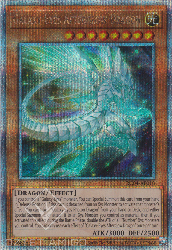 [遊戲王亞英版] 銀河眼殘光龍 / 銀河眼の残光竜 / Galaxy-Eyes Afterglow Dragon-Trading Card Game-TCG-Oztet Amigo