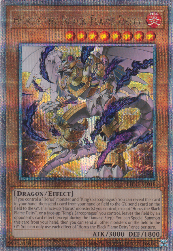 [遊戲王亞英版] 荷魯斯的黑炎神 / ホルスの黒炎神 / Horus the Black Flame Deity-Trading Card Game-TCG-Oztet Amigo