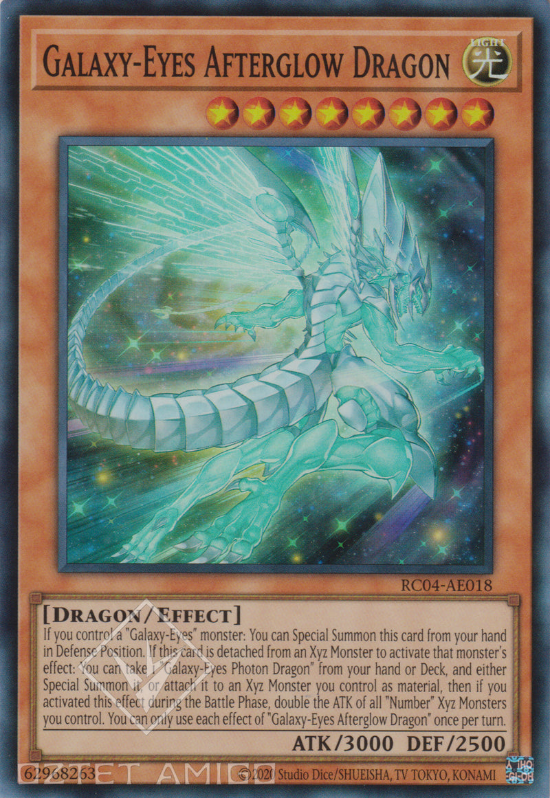 [遊戲王亞英版] 銀河眼殘光龍 / 銀河眼の残光竜 / Galaxy-Eyes Afterglow Dragon-Trading Card Game-TCG-Oztet Amigo