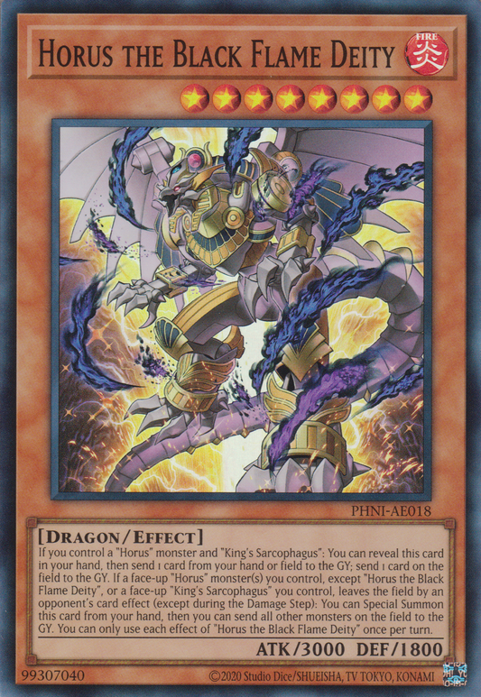 [遊戲王亞英版] 荷魯斯的黑炎神 / ホルスの黒炎神 / Horus the Black Flame Deity-Trading Card Game-TCG-Oztet Amigo