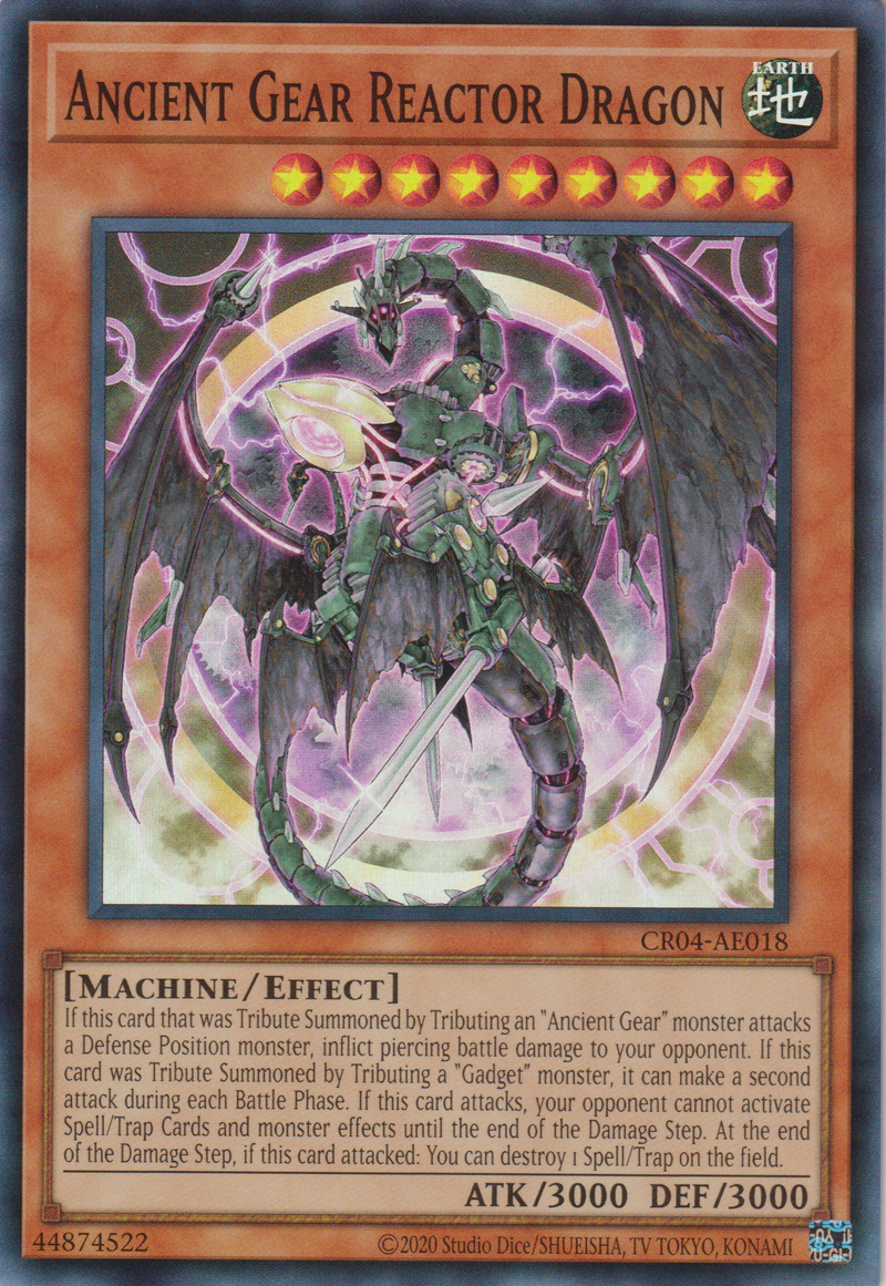 [遊戲王亞英版] 古代的機械熱核龍 / 古代の機械熱核竜 / Ancient Gear Reactor Dragon-Trading Card Game-TCG-Oztet Amigo