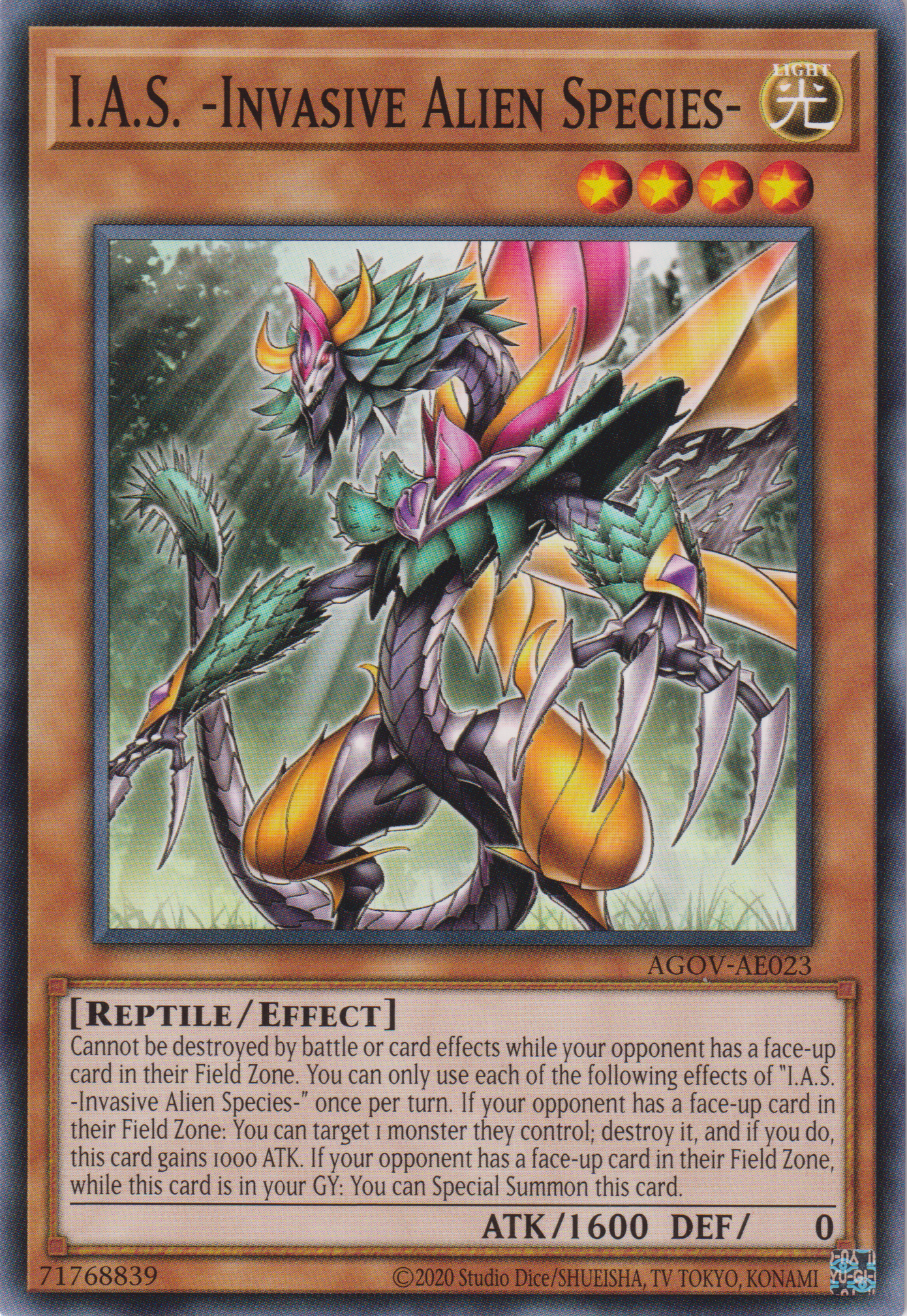 [遊戲王亞英版] 侵略的外來種 I.A.S / 侵略の外来種－I.A.S / Invasive Alien Species - I.A.S-Trading Card Game-TCG-Oztet Amigo
