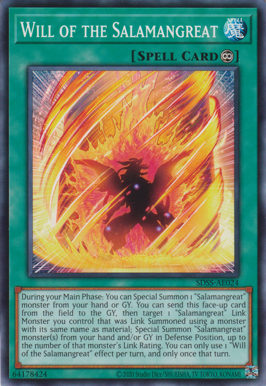 [遊戲王亞英版] 轉生炎獸的意志 / 転生炎獣の意志 / Will of the Salamangreat-Trading Card Game-TCG-Oztet Amigo