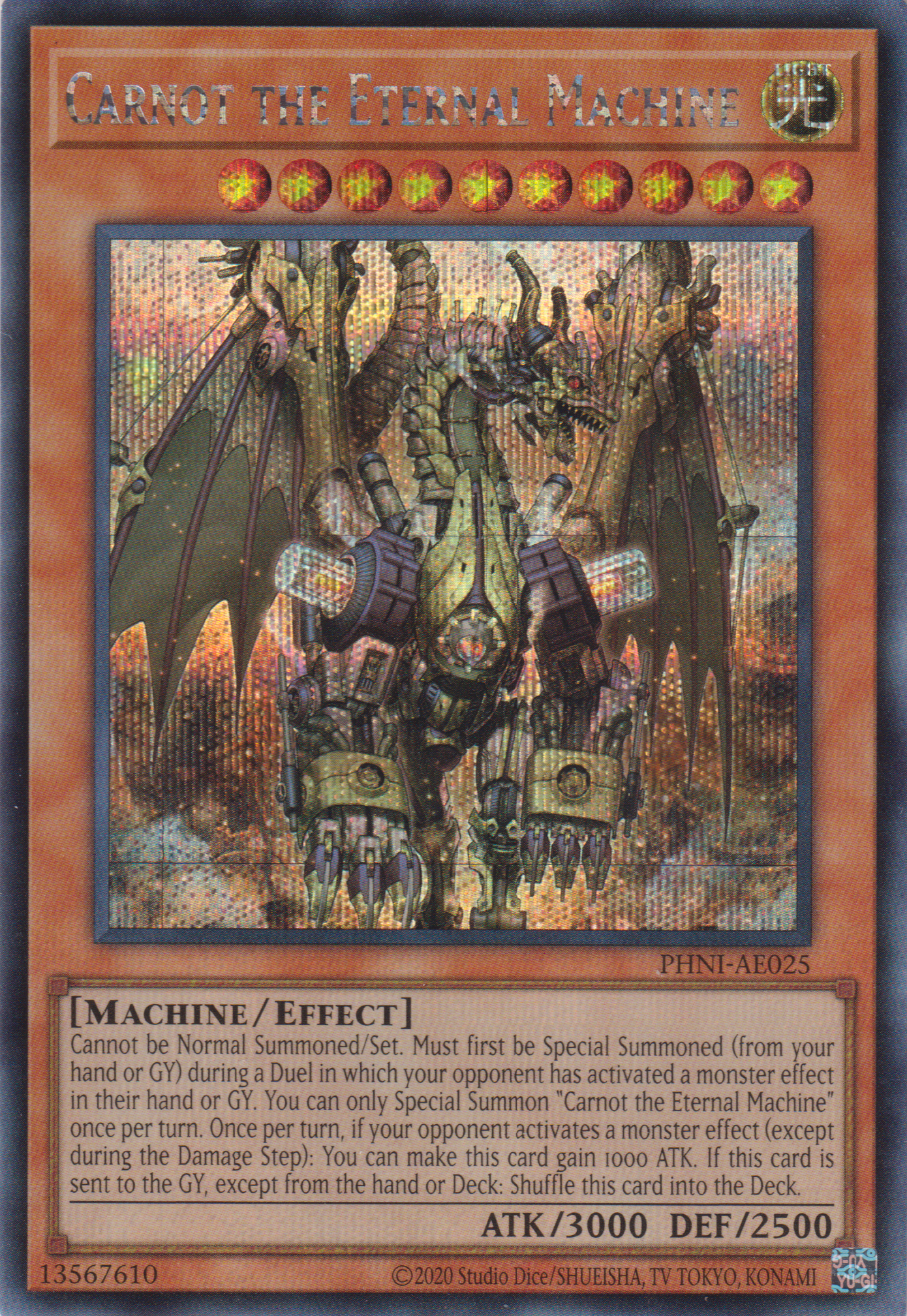 [遊戲王亞英版] 無窮機龍 卡諾循環 / 無窮機竜カルノール / Carnot the Eternal Machine-Trading Card Game-TCG-Oztet Amigo