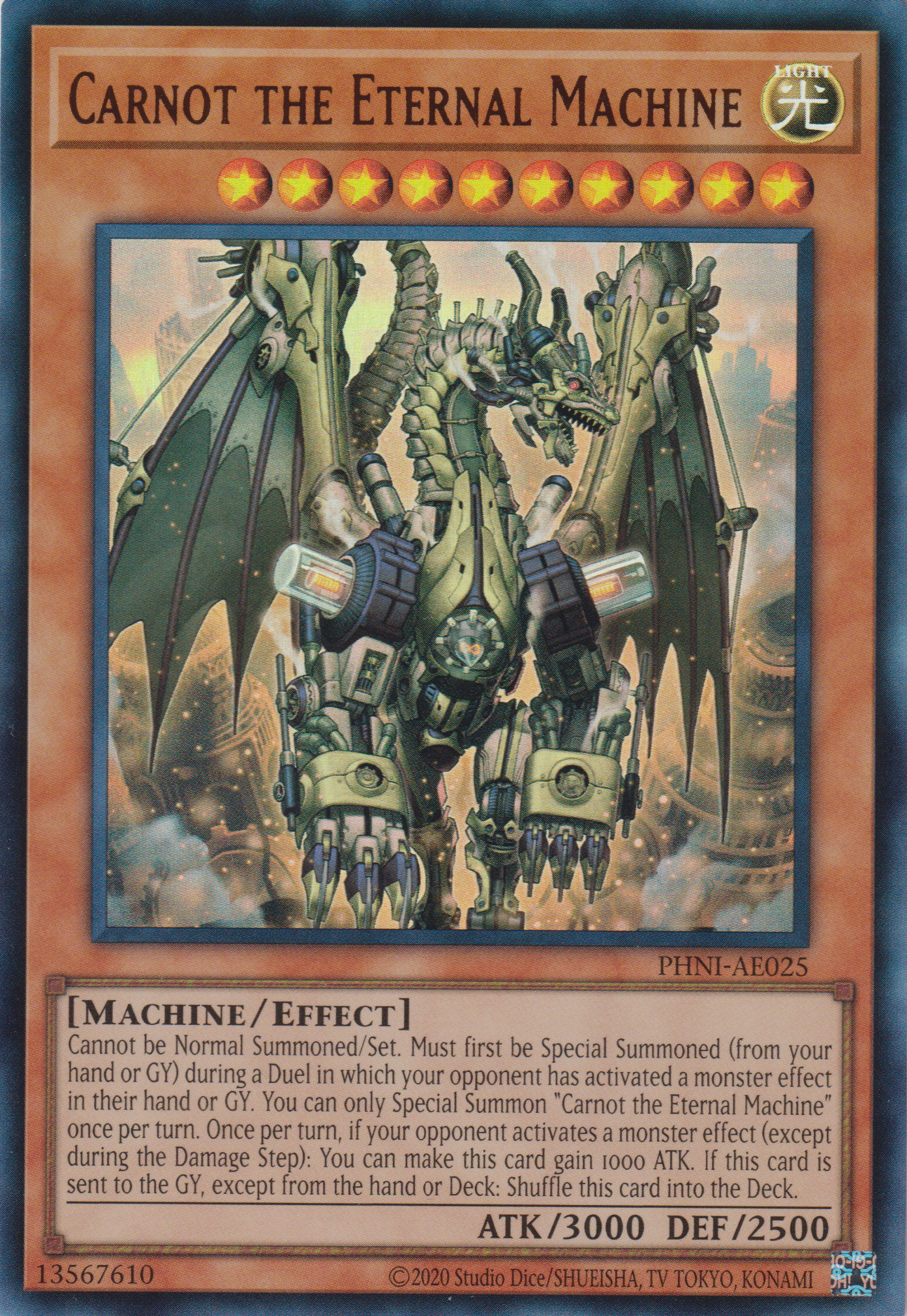 [遊戲王亞英版] 無窮機龍 卡諾循環 / 無窮機竜カルノール / Carnot the Eternal Machine-Trading Card Game-TCG-Oztet Amigo