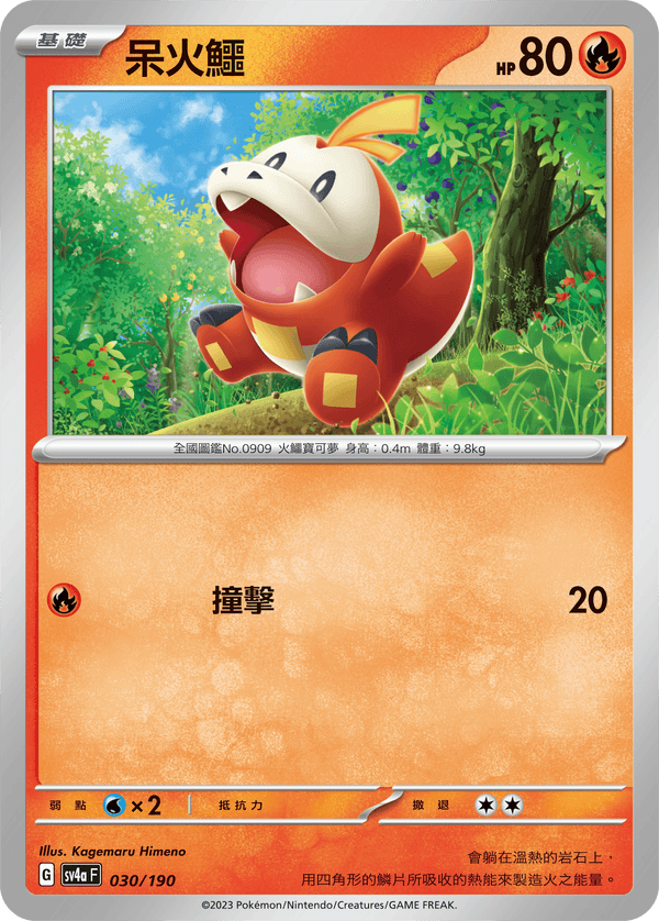 [Pokémon]  呆火鱷-Trading Card Game-TCG-Oztet Amigo