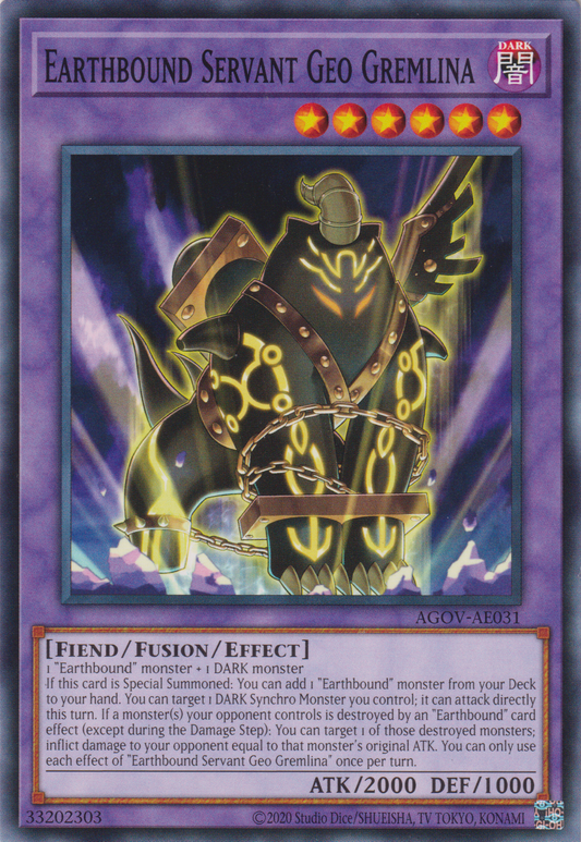[遊戲王亞英版] 地縛戒隷 女地精怪 / 地縛戒隷 ジオグレムリーナ / Earthbound Servant Geo Gremlina-Trading Card Game-TCG-Oztet Amigo