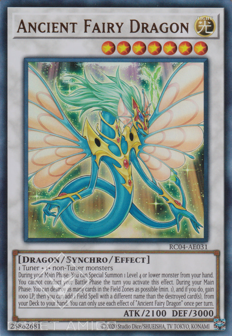 [遊戲王亞英版] 上古妖精龍 / エンシェント・フェアリー・ド / Ancient Fairy Dragon-Trading Card Game-TCG-Oztet Amigo