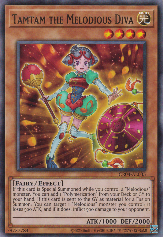 [遊戲王亞英版] 幻奏的音女 唐唐 / 幻奏の音女タムタム / Tamtam the Melodious Diva-Trading Card Game-TCG-Oztet Amigo