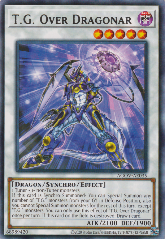 [遊戲王亞英版] TG 超越龍騎兵 / TG オーバー・ドラグナー / T.G. Over Dragner-Trading Card Game-TCG-Oztet Amigo