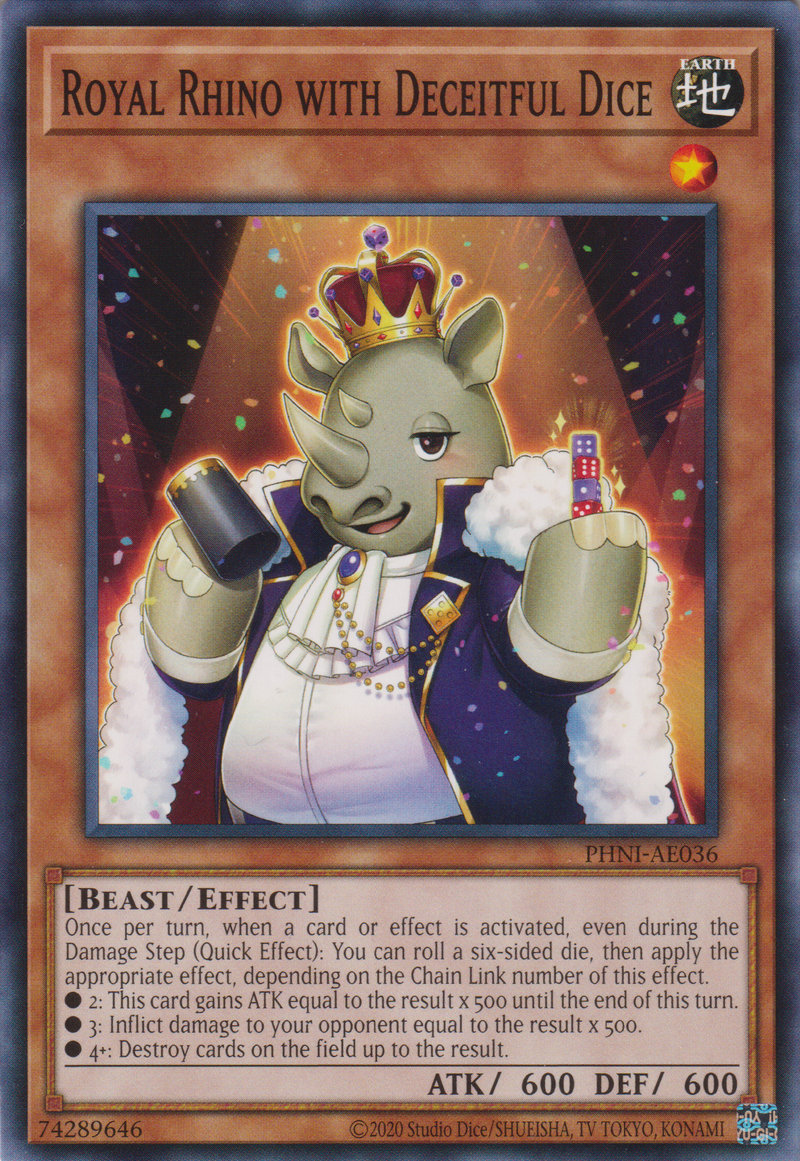 [遊戲王亞英版] 犀子王 / 犀子の王樣 / Royal Rhino with Deceitful Dice-Trading Card Game-TCG-Oztet Amigo