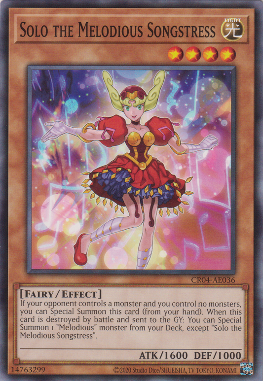 [遊戲王亞英版] 幻奏的歌姬 索蘿 / 幻奏の歌姫ソロ / Solo the Melodious Songstress-Trading Card Game-TCG-Oztet Amigo