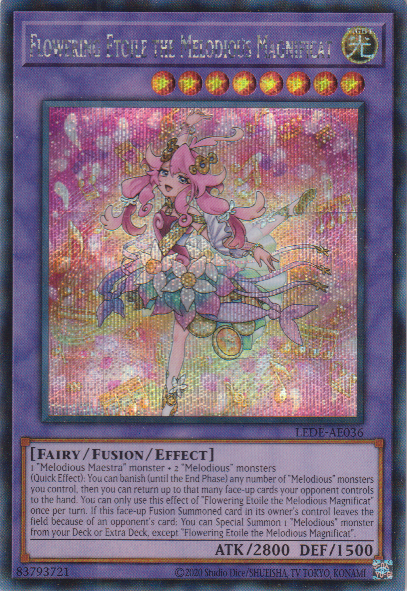 [遊戲王亞英版] 幻奏的華歌神 盛開之星 / 幻奏の華歌神フラワリング・エトワール / Flowering Etoile the Melodious Grand Choir-Trading Card Game-TCG-Oztet Amigo