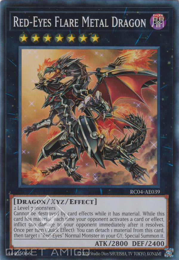 [遊戲王亞英版] 真紅眼鋼炎龍 / 真紅眼の鋼炎竜 / Red-Eyes Flare Metal Dragon-Trading Card Game-TCG-Oztet Amigo