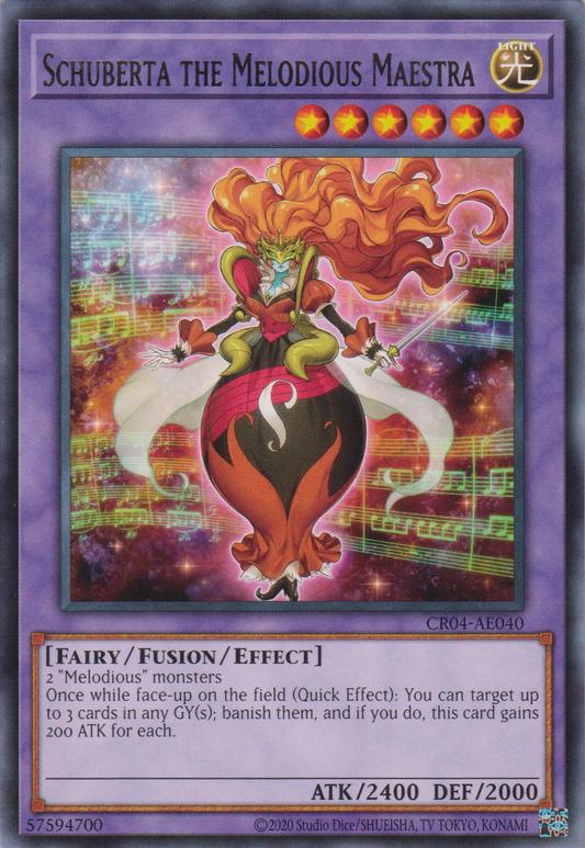 [遊戲王亞英版] 幻奏的音姬 巨匠舒伯特 / 幻奏の音姫マイスタリン・シューベルト / Schuberta the Melodious Maestra-Trading Card Game-TCG-Oztet Amigo