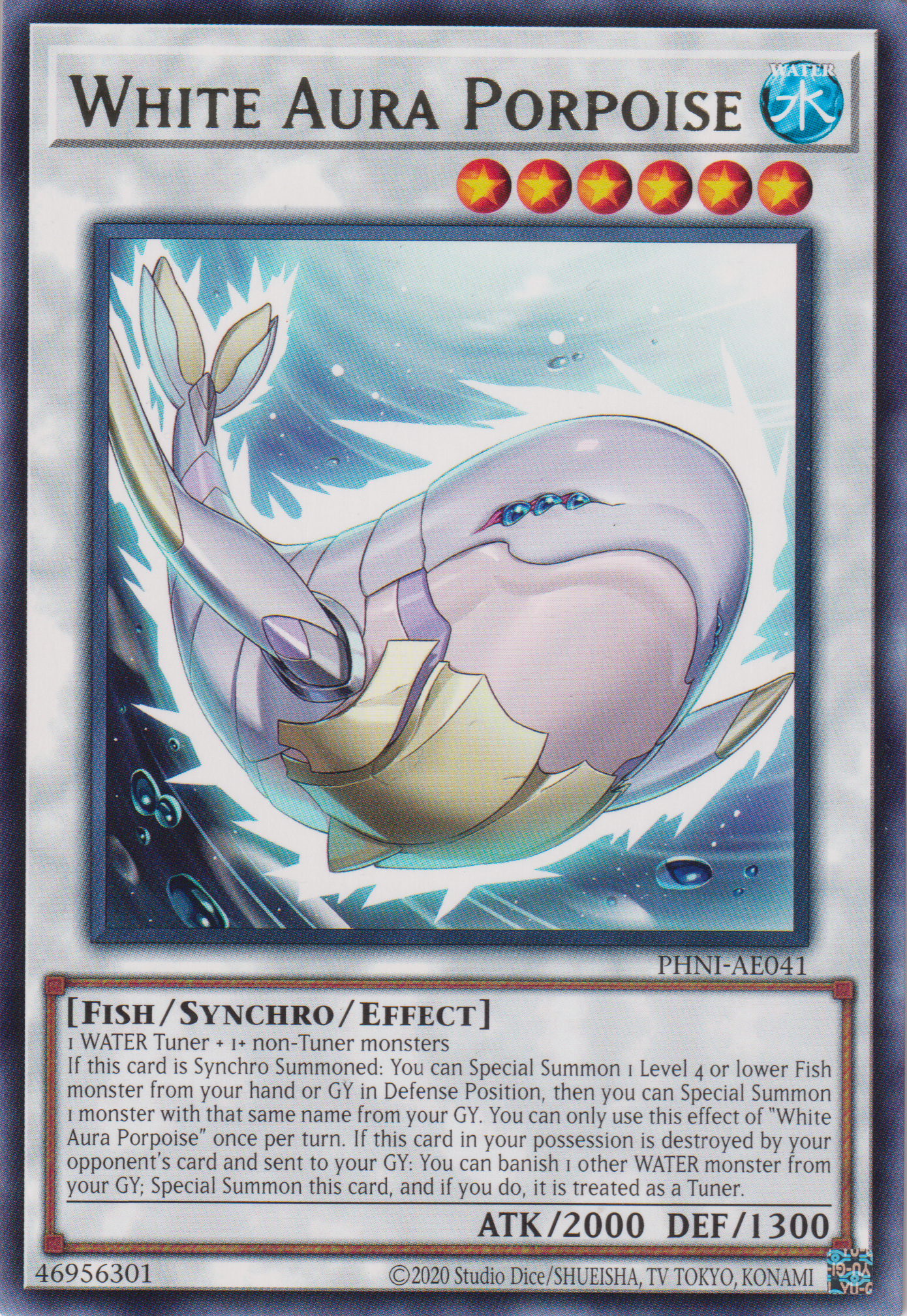 [遊戲王亞英版] 白鬥氣砂滑 / 白闘気砂滑 / White Aura Porpoise-Trading Card Game-TCG-Oztet Amigo