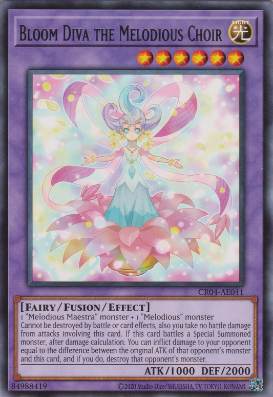 [遊戲王亞英版] 幻奏的華歌聖 花之蒂娃 / 幻奏の华歌圣ブルーム・ディーヴァ / Bloom Diva the Melodious Choir-Trading Card Game-TCG-Oztet Amigo
