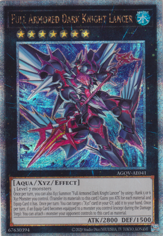 [遊戲王亞英版] 全武裝 黑暗騎士槍兵 / FA-ダーク・ナイト・ランサー / Full Armored DARK Lancer-Trading Card Game-TCG-Oztet Amigo