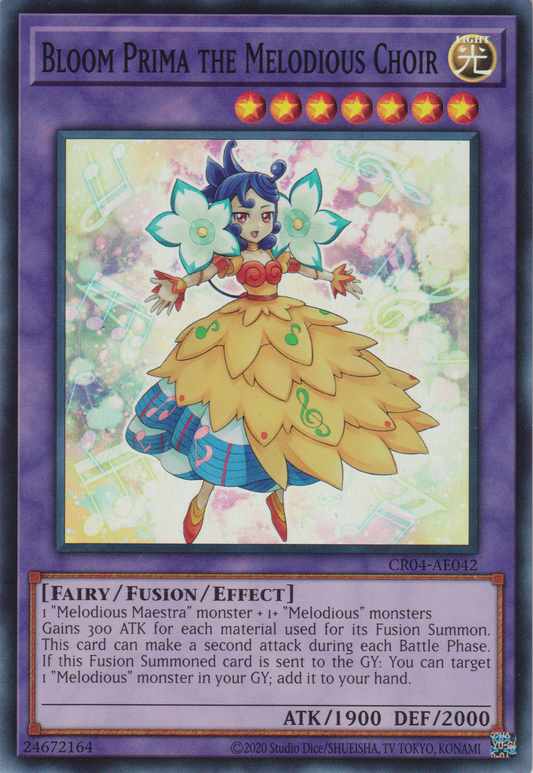 [遊戲王亞英版] 幻奏的華歌聖 花之普莉瑪 / 幻奏の華歌聖ブルーム・プリマ / Bloom Prima the Melodious Choir-Trading Card Game-TCG-Oztet Amigo