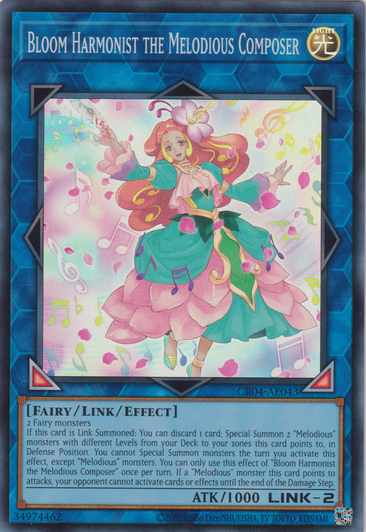 [遊戲王亞英版] 幻奏的華樂聖 花之樂理家 / 幻奏の華楽聖ブルーム・ハーモニスト / Bloom Harmonist the Melodious Composer-Trading Card Game-TCG-Oztet Amigo