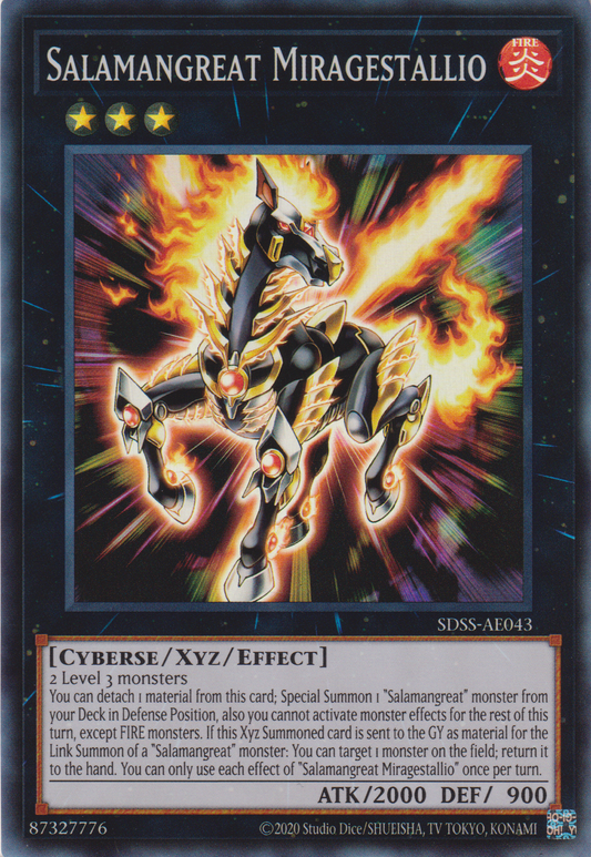 [遊戲王亞英版] 轉生炎獸 幻象牡馬 / 転生炎獣ミラージュスタリオ  / Salamangreat Miragestallio-Trading Card Game-TCG-Oztet Amigo