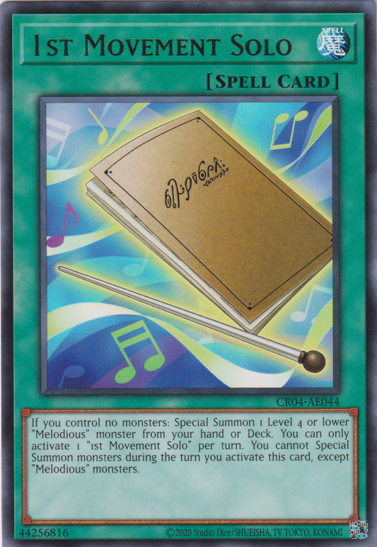 [遊戲王亞英版] 獨奏的第一樂章 / 独奏の第1楽章 / 1st Movement Solo-Trading Card Game-TCG-Oztet Amigo
