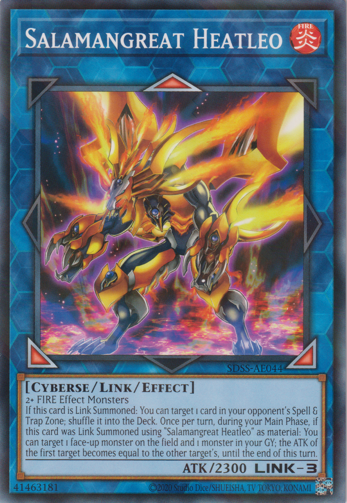 [遊戲王亞英版] 轉生炎獸 灼熱獅子 / 転生炎獣ヒートライオ  / Salamangreat Heatleo-Trading Card Game-TCG-Oztet Amigo