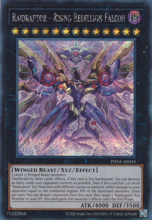 [遊戲王亞英版] RR 起翼叛逆獵鷹 / RR-ライジング・リベリオン・ファルコン / Raidraptor - Rising Rebellion Falcon-Trading Card Game-TCG-Oztet Amigo