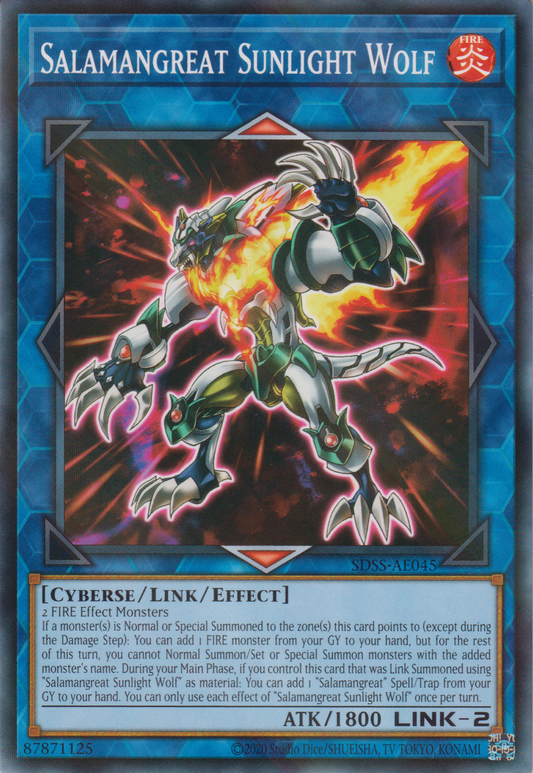 [遊戲王亞英版] 轉生炎獸 陽光狼 / 転生炎獣サンライトウルフ  / Salamangreat Sunlight Wolf-Trading Card Game-TCG-Oztet Amigo