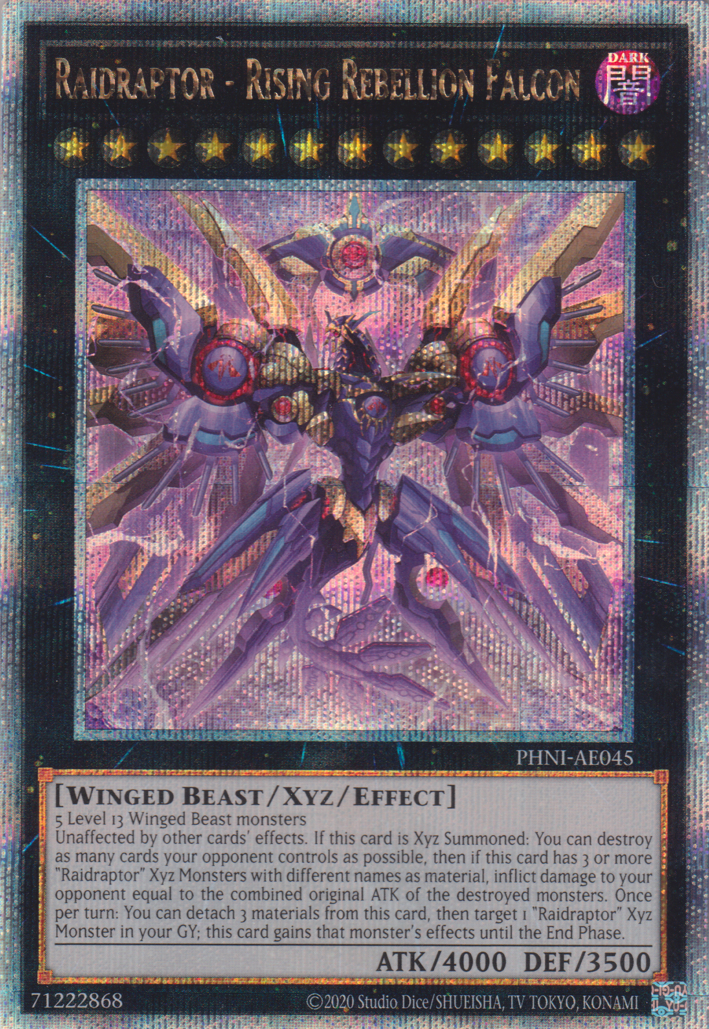 [遊戲王亞英版] RR 起翼叛逆獵鷹 / RR-ライジング・リベリオン・ファルコン / Raidraptor - Rising Rebellion Falcon-Trading Card Game-TCG-Oztet Amigo