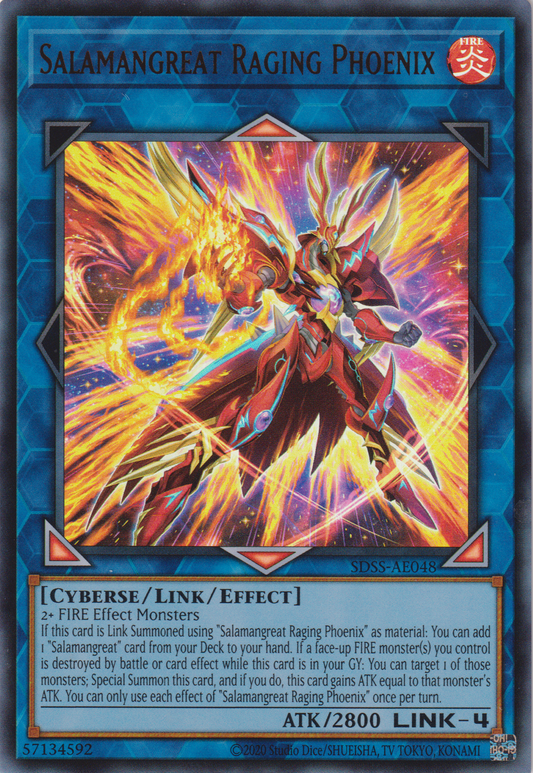[遊戲王亞英版] 轉生炎獸 狂怒鳳凰 / 転生炎獣レイジング・フェニックス  / Salamangreat Raging Phoenix-Trading Card Game-TCG-Oztet Amigo