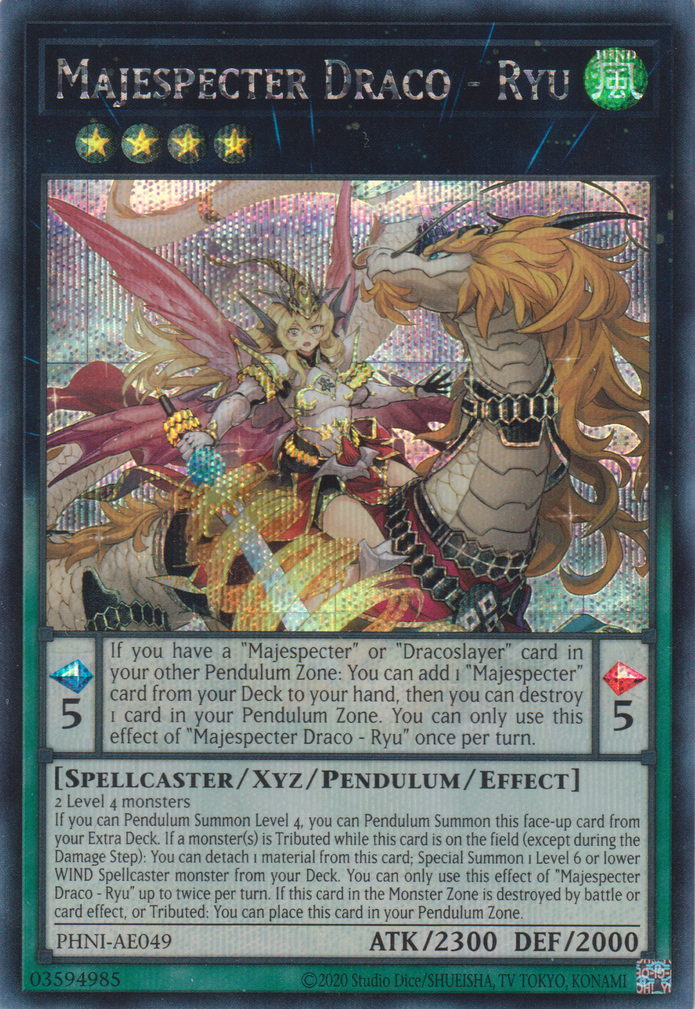 [遊戲王亞英版] 威風妖怪 天龍 / マジェスペクター・ドラコ / Majespecter Draco - Ryu-Trading Card Game-TCG-Oztet Amigo