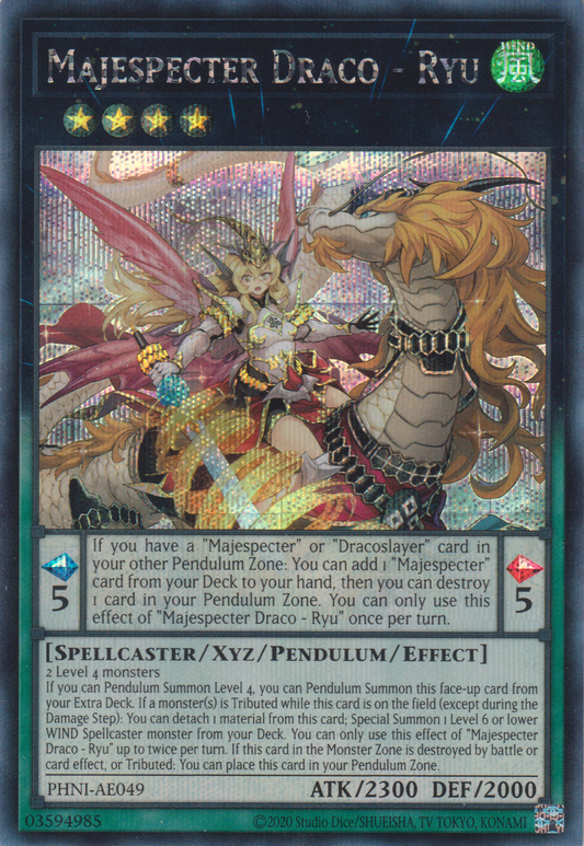 [遊戲王亞英版] 威風妖怪 天龍 / マジェスペクター・ドラコ / Majespecter Draco - Ryu-Trading Card Game-TCG-Oztet Amigo