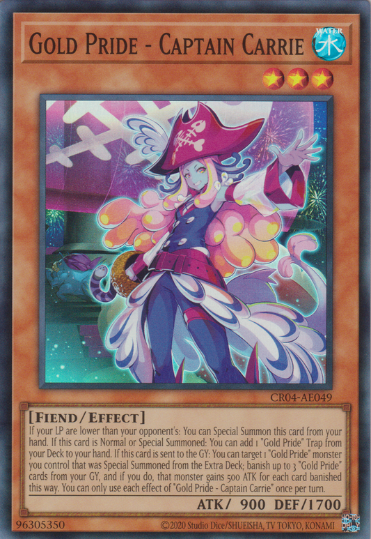 [遊戲王亞英版] 黃金驕傲 嘉莉船長 / GP-キャプテン・キャリー / Gold Pride - Captain Carrie-Trading Card Game-TCG-Oztet Amigo