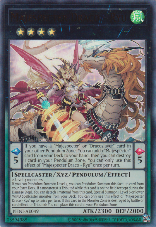 [遊戲王亞英版] 威風妖怪 天龍 / マジェスペクター・ドラコ / Majespecter Draco - Ryu-Trading Card Game-TCG-Oztet Amigo
