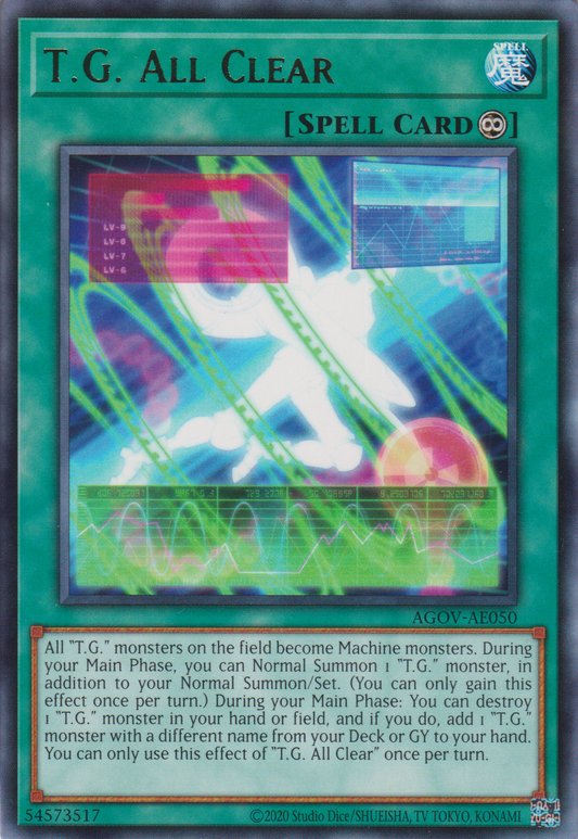 [遊戲王亞英版] TG all clear / TG-オールクリア / T.G. - All Clear-Trading Card Game-TCG-Oztet Amigo