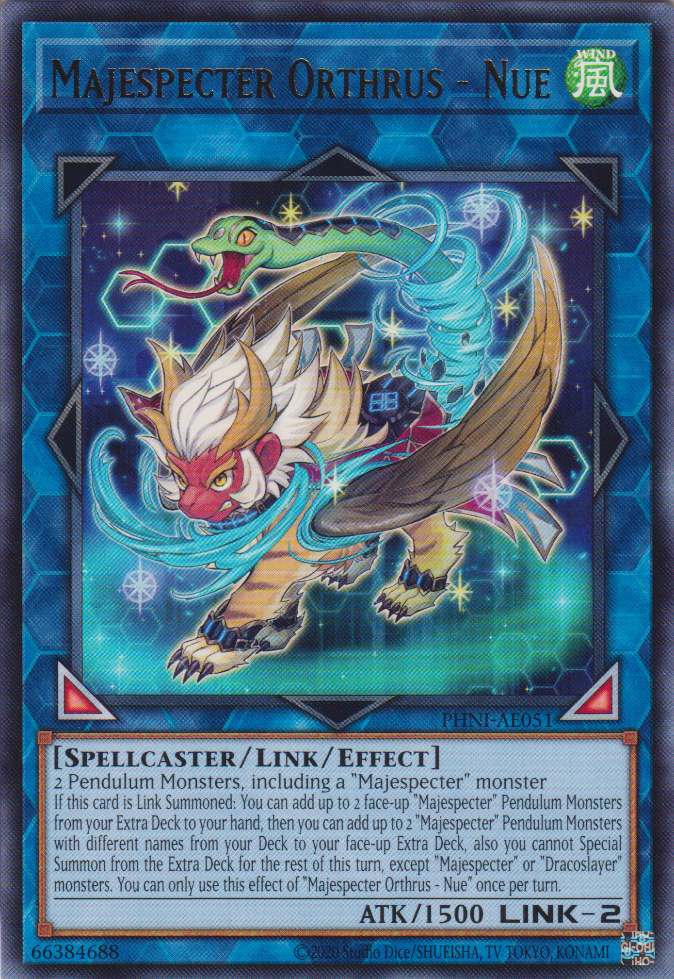 [遊戲王亞英版] 威風妖怪 雙頭獸 / マジェスペクター・オルト / Majespecter Orthrus - Nue-Trading Card Game-TCG-Oztet Amigo