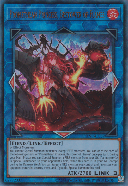 [遊戲王亞英版] 賜炎的咎姫 / 賜炎の咎姫 / Promethean Princess, Bestower of Flames-Trading Card Game-TCG-Oztet Amigo