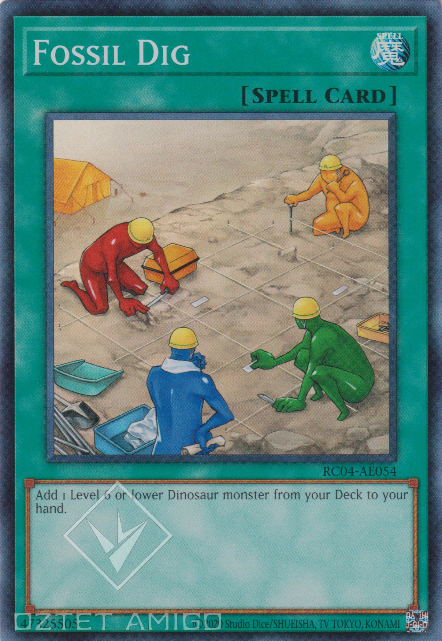 [遊戲王亞英版] 化石調査 / 化石調査 / Fossil Dig-Trading Card Game-TCG-Oztet Amigo