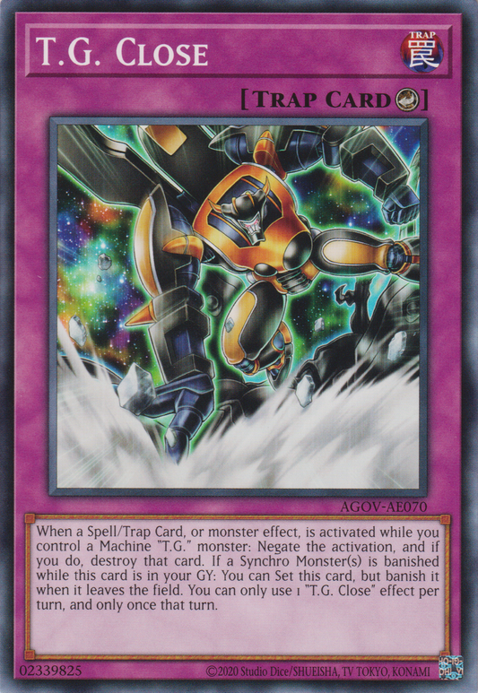 [遊戲王亞英版] TG 封閉 / TG-クローズ / T.G. - Close-Trading Card Game-TCG-Oztet Amigo