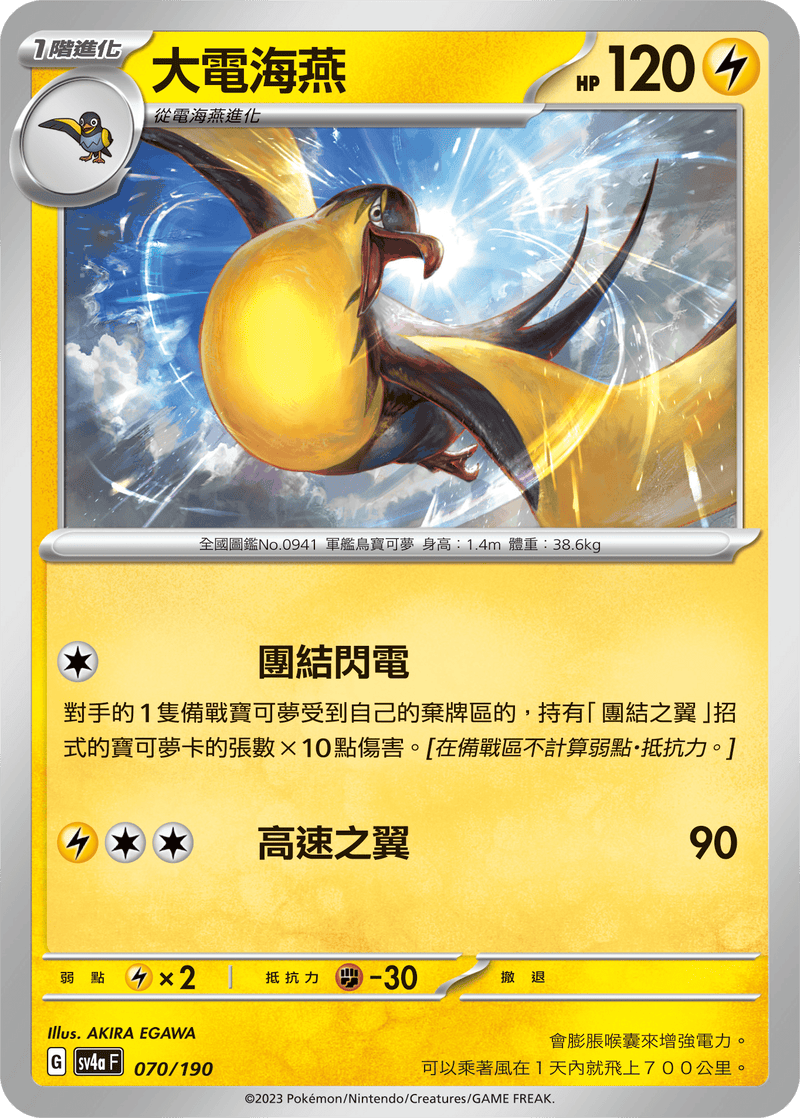 [Pokémon]  大電海燕-Trading Card Game-TCG-Oztet Amigo