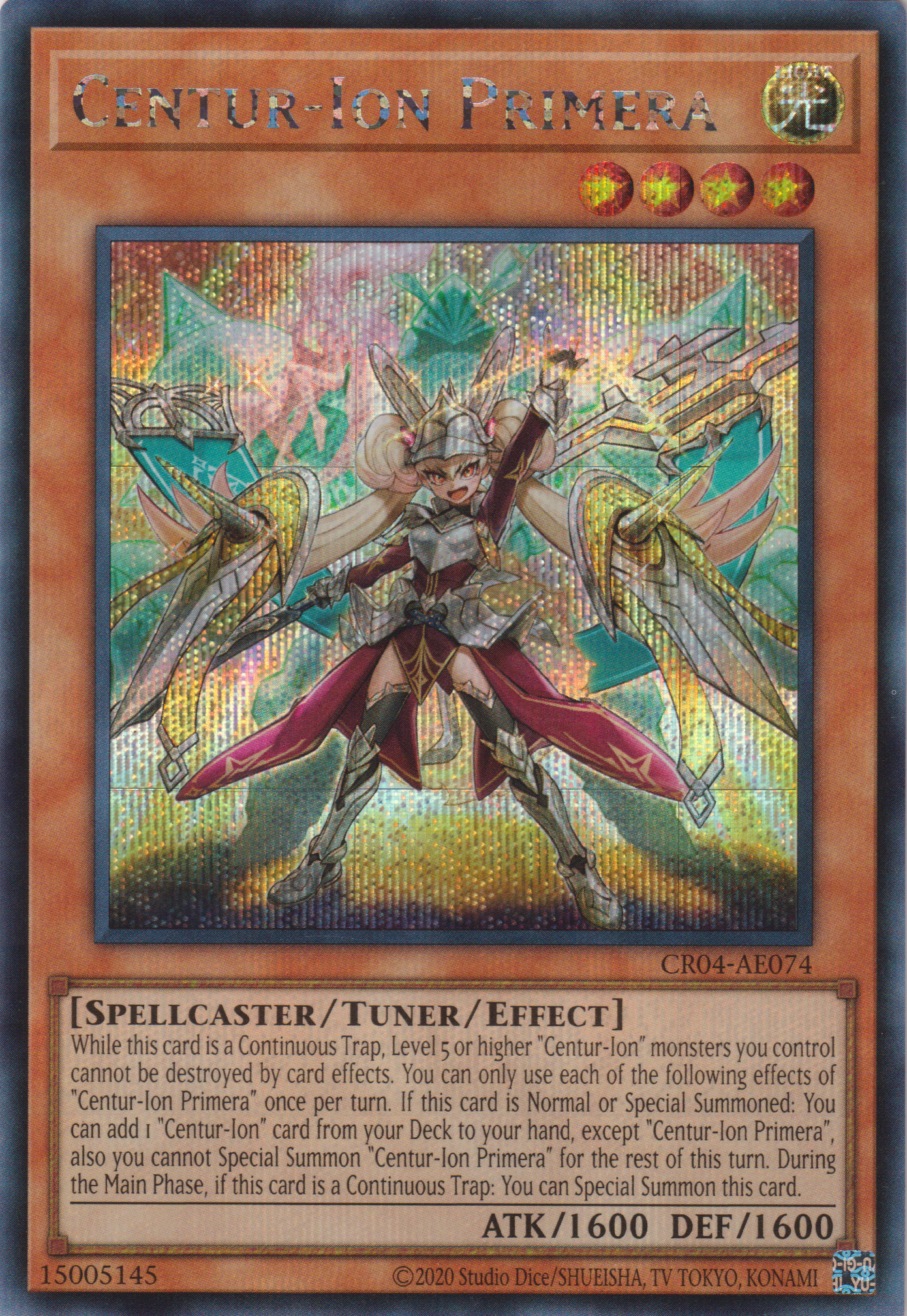 [遊戲王亞英版] 百夫騎士團 重騎士普莉美拉 / 重騎士プリメラ / CENTURION PRIMERA-Trading Card Game-TCG-Oztet Amigo