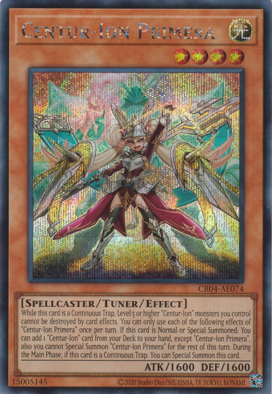 [遊戲王亞英版] 百夫騎士團 重騎士普莉美拉 / 重騎士プリメラ / CENTURION PRIMERA-Trading Card Game-TCG-Oztet Amigo