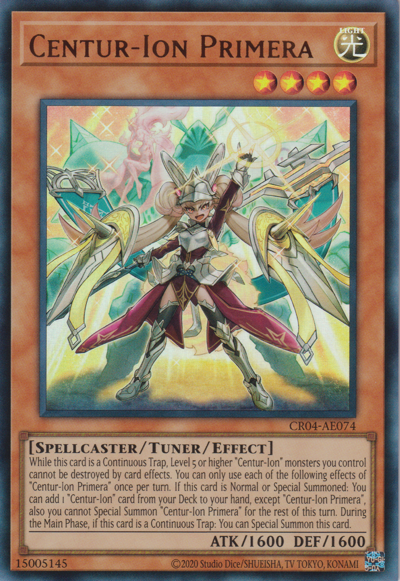 [遊戲王亞英版] 百夫騎士團 重騎士普莉美拉 / 重騎士プリメラ / CENTURION PRIMERA-Trading Card Game-TCG-Oztet Amigo