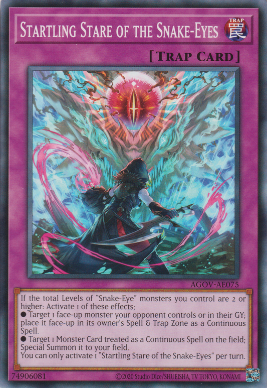 [遊戲王亞英版] 凝視一切的蛇眼 / 睨み統べるスネークアイズ / The Glaring Ruler Snake-Eyes-Trading Card Game-TCG-Oztet Amigo