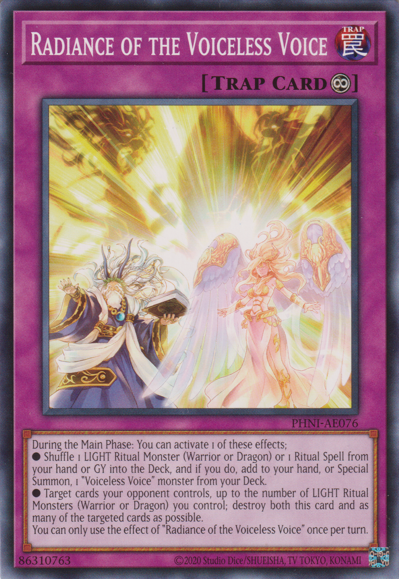[遊戲王亞英版] 肅聲的威光 / 粛声なる威光 / Radiance of the Voiceless Voice-Trading Card Game-TCG-Oztet Amigo