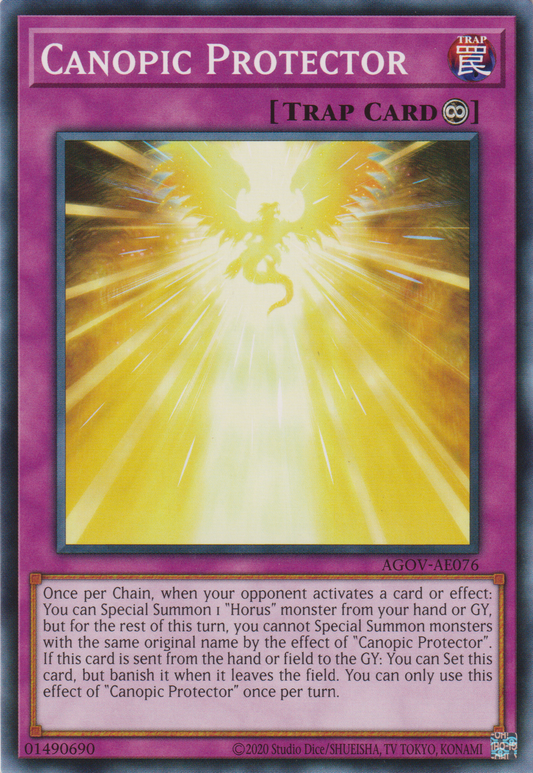 [遊戲王亞英版] 克諾珀斯的守護者 / カノプスの守護者 / Canopic Protector-Trading Card Game-TCG-Oztet Amigo