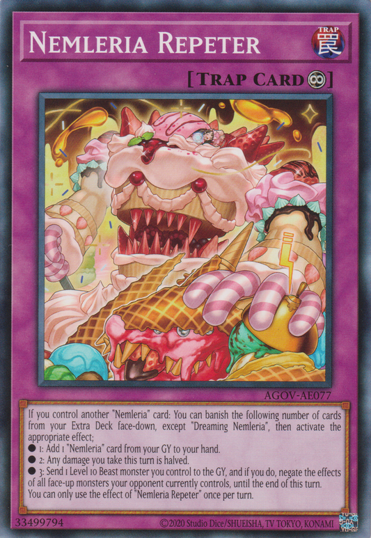 [遊戲王亞英版] 甜夢姬 回籠覺 / ネムレリア・レペッテ / Nemleria Repette-Trading Card Game-TCG-Oztet Amigo